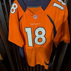 Orange NFL Jersey with Number 18